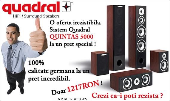 brandul german quadral, ofera importante recuceri de pret, special pentru romania. pentru gamele de