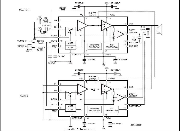 TDA7293 - am shi eu o nelamurire la aplicatia in punte a - Amplificatoare cu integrate