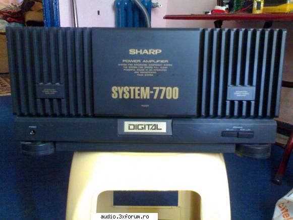 vand putere audio stereo sharp adusa de afara 2x100w min.pret 400 ron usor 0749011538 vand putere